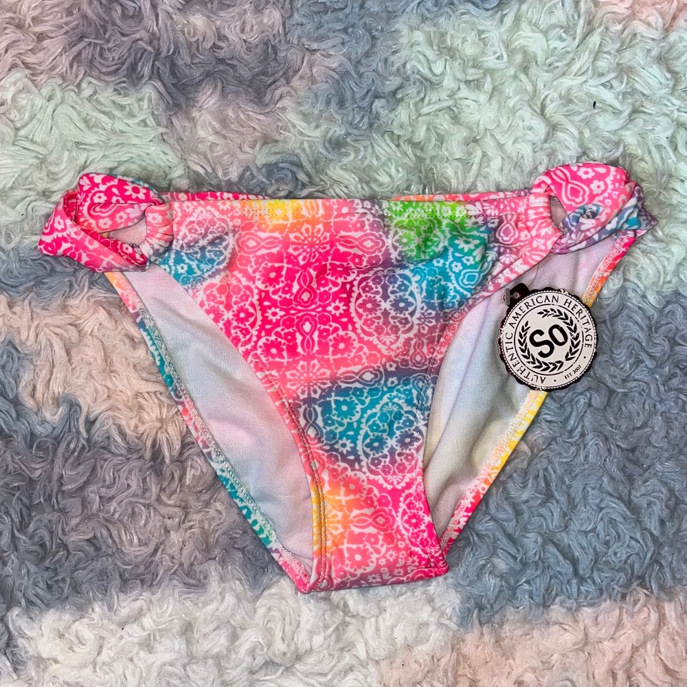 NWT Multi-Color Bathing Suit Bottoms Size M